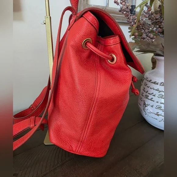 Marc By Marc Jacobs Cinch Backpack Burnt Orange Pebble Grain Leather - Picture 6 of 11